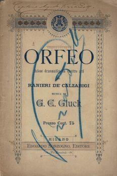Orfeo. Azione drammatica in quattro atti - Ranieri de Calzabigi - copertina