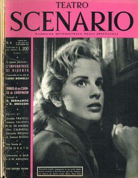 Teatro Scenario. Rassegna quindicinale degli spettacoli. Anno XVII(V ns) 1953 n. 4, 9, 17 - Egidio Ariosto - copertina