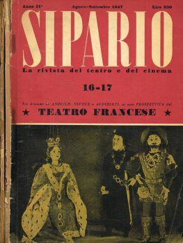 Sipario. La rivista del teatro e del cinema anno II, 1947, n.16/17, 19 - copertina