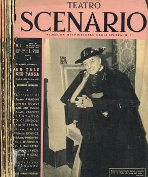 Teatro scenario. Rassegna quindicinale degli spettacoli. Anno XVI 1952, n.5, 7, 19, 20, 22, 24 - Egidio Ariosto - copertina