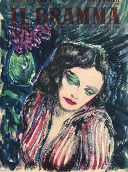 Il Dramma. Quindicinale di commedie di grande interesse. Anno 22 nuova serie n.9, 15 marzo 1946 - Lucio Ridenti - copertina
