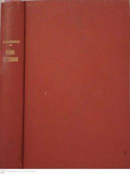 Studi letterari - Giosuè Carducci - copertina