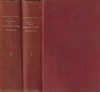 Manuale della Letteratura Italiana - Alessandro D'Ancona - copertina