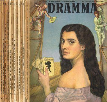 Il dramma. quindicinale di commedie di grande interesse. Anno 29, 1953, n. 170/71/72, 173, 174, 175, 176, 177, 179, 181, 183, 191, 192, 193, 194 - Lucio Ridenti - copertina