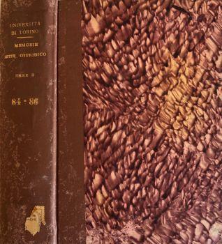 Memorie dell'Istituto Giuridico (Miscellanea) - copertina