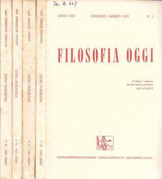 Filosofia oggi - copertina