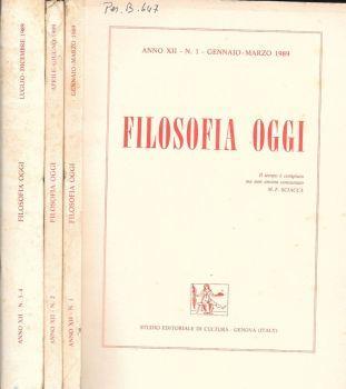 Filosofia oggi - copertina