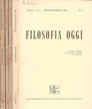 Filosofia oggi - copertina