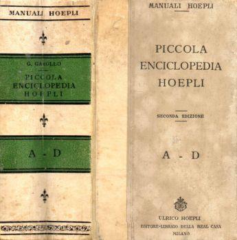 Piccola enciclopedia Hoepli - Gottardo Garollo - copertina