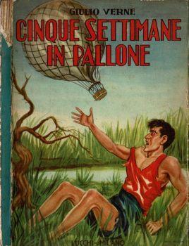 Cinque settimane in pallone - Jules Verne - copertina