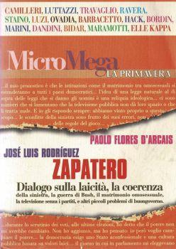 Micro Mega - Dialogo sulla Laicità della sinistra. La guerra di Bush, il matrimonio omosessuale, la televisione senza i partiti e altri piccoli problemi di buongoverno - copertina
