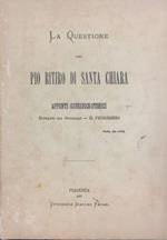 La questione del Pio Ritiro di Santa Chiara