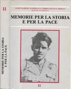 Memorie per la storia e per la pace - Tullio Ferrari - copertina