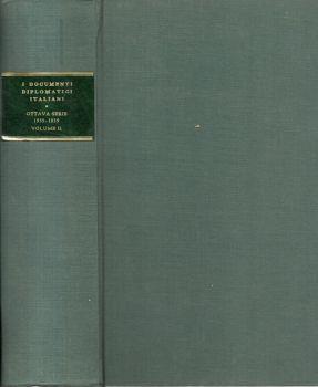I documenti diplomatici italiani. Ottava Serie: 1935 - 1939. - Vol. II (1 settembre - 31 dicembre 1935) - copertina