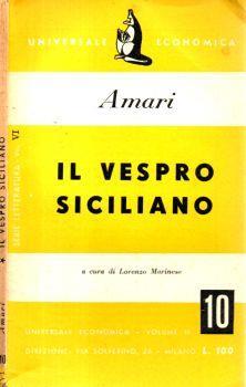 Il vespro siciliano - Michele Amari - copertina