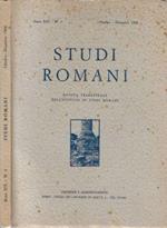 Studi romani anno 1968 N. 4. Rivista trimestrale dell'Istituto di Studi Romani