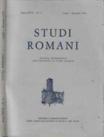 Studi romani anno 1979 N. 3. Rivista trimestrale dell'Istituto di Studi Romani