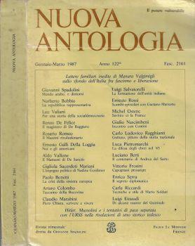 Nuova antologia anno 1987 n. 2161. Rivista trimestrale di lettere, scienze ed arti diretta da Giovanni Spadolini - Giovanni Spadolini - copertina