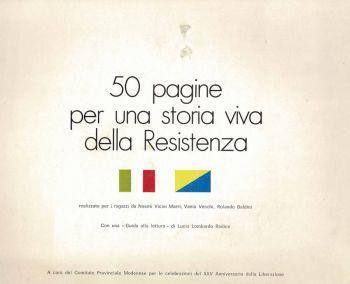 50 pagine per una storia viva della Resistenza - copertina