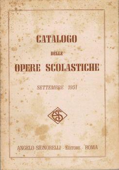 Catalogo delle Opere Scolastiche. Settembre 1951 - copertina