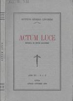Actum luce. Rivista di studi lucchesi