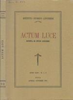 Actum luce. Rivista di studi lucchesi