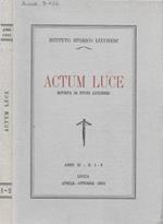 Actum luce. Rivista di studi lucchesi