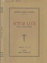 Actum luce. Rivista di studi lucchesi