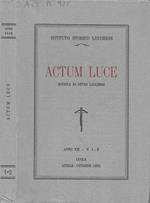 Actum luce. Rivista di studi lucchesi