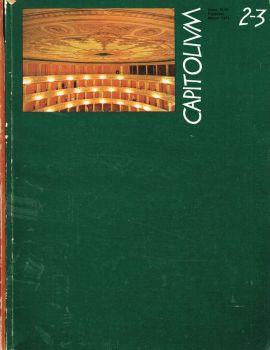Capitolium. Anno XLVI, 1971 n.2/3, 9 - Clelio Darida - copertina