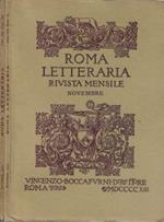 Roma letteraria anno 1913 N. XI, XII. Rivista mensile