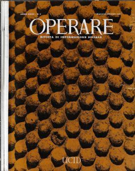 Operare anno 1967 n. 3, 4. Rivista di informazione sociale - copertina
