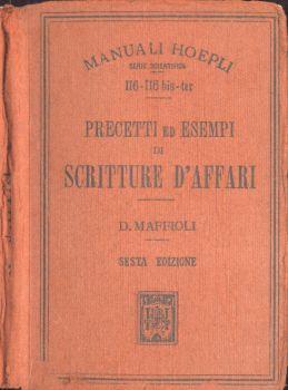 Precetti ed esempi di scritture d' affari - copertina