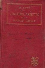 Vocabolarietto della sintassi latina