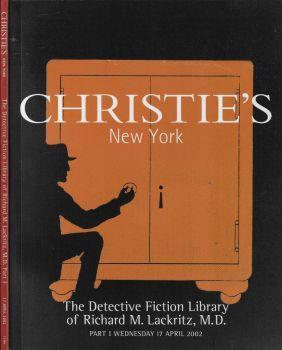 Christie's New York The detective fiction library of Richard M. Lackritz, M. D.. Part I wednesday 17 april 2002 - copertina