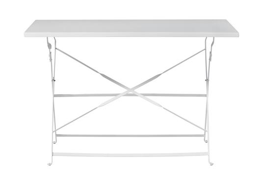 Tavolo Da Giardino Allungabile In Alluminio E Resin Wood | Da 160 A 210 Cm | Bianco | Per Esterno