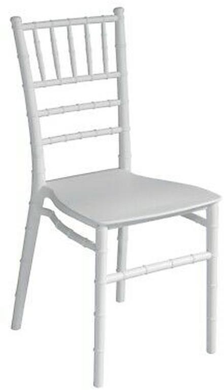 Sedie per interni ed esterni in polipropilene impilabili color bianco set da  4 sedie - Gruppo Maruccia - Idee regalo