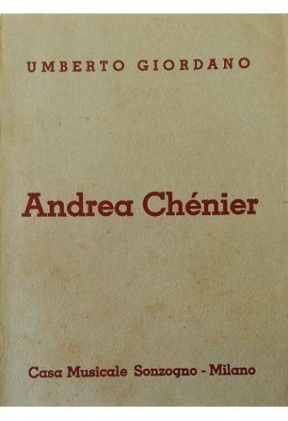 Andrae Chénier Dramma di ambiente storico in quattro quadri - copertina