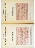 Verbali del Consiglio dei Ministri Edizione critica - I Governo Badoglio 25 luglio 1943 - 22 aprile 1944 e II Governo Badoglio 22 aprile 1944 - 18 giugno 1944 (completo in 2 voll.)
