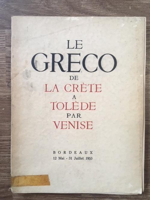 Le Greco De La Crete A Tolede Par Venise - copertina