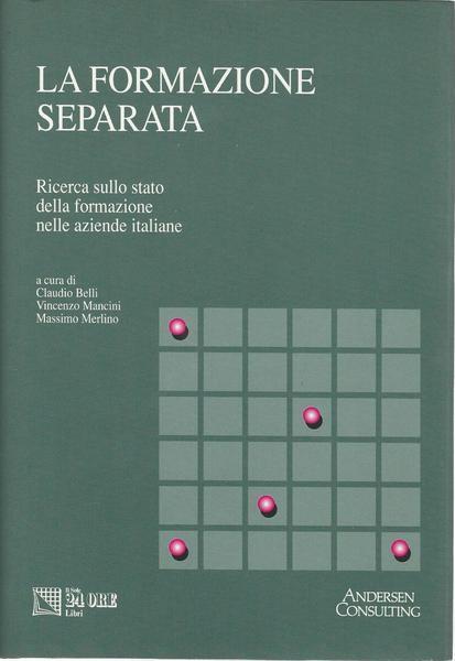La Formazione Separata - Carlo Belli - copertina