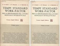 Tempi Standard.Work-Factorper La Misurazione Del Lavoro Manuale E Intellettuale - copertina
