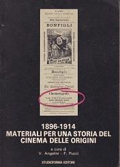 1896-1914. Materiali Per Una Storia Del Cinema Delle Origini - V. Angelini - copertina