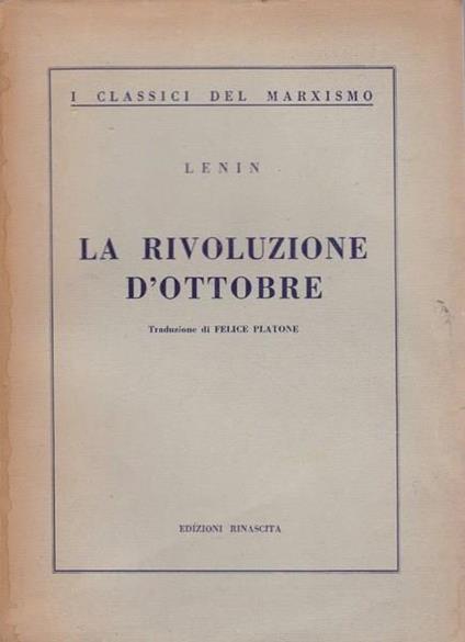 La Rivoluzione d'Ottobre - Lenin - copertina