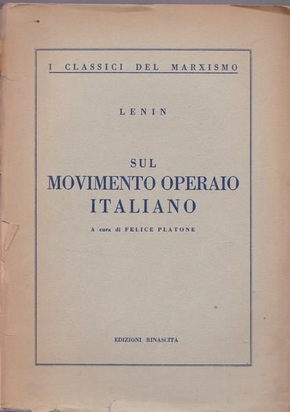 Sul movimento operaio italiano - Lenin - copertina
