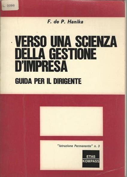 Verso Una Scienza Della Gestione D'Impresa - Guida Per Il Dirigente - copertina