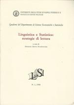 Linguistica E Statistica: Strategie Di Lettura