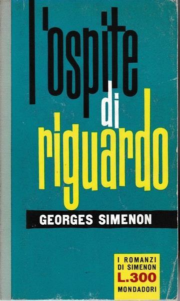 L' ospite di riguardo - Georges Simenon - copertina