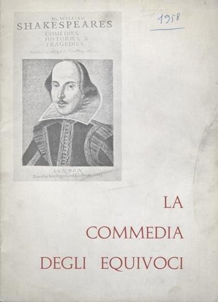 La Commedia Degli Equivoci - copertina