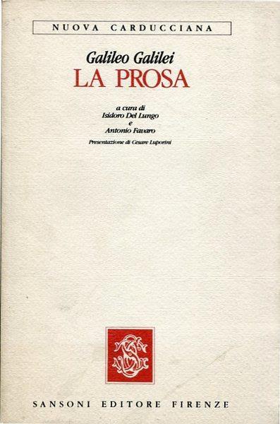 La prosa - Galileo Galilei - copertina